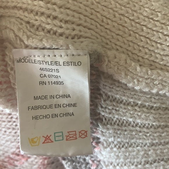 RD Style Cream/Pink Knitted Open Sweater/Cardigan Size S - Picture 10 of 14